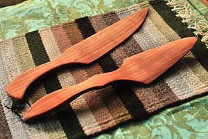 Wood Wedding  Cake Serving Set - Weddings
